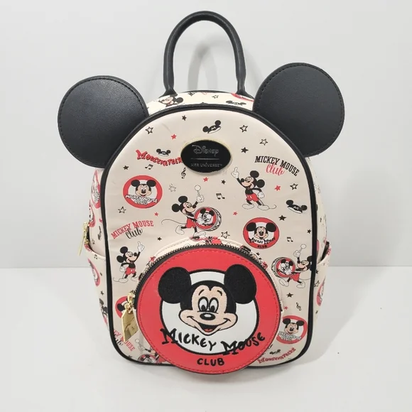 Disney Her Universe Mickey Mouse Club White Red Pattern Backpack NWOT Amazon.com: Hot Topic Her Universe Disney100 Mickey Mouse  main image 3